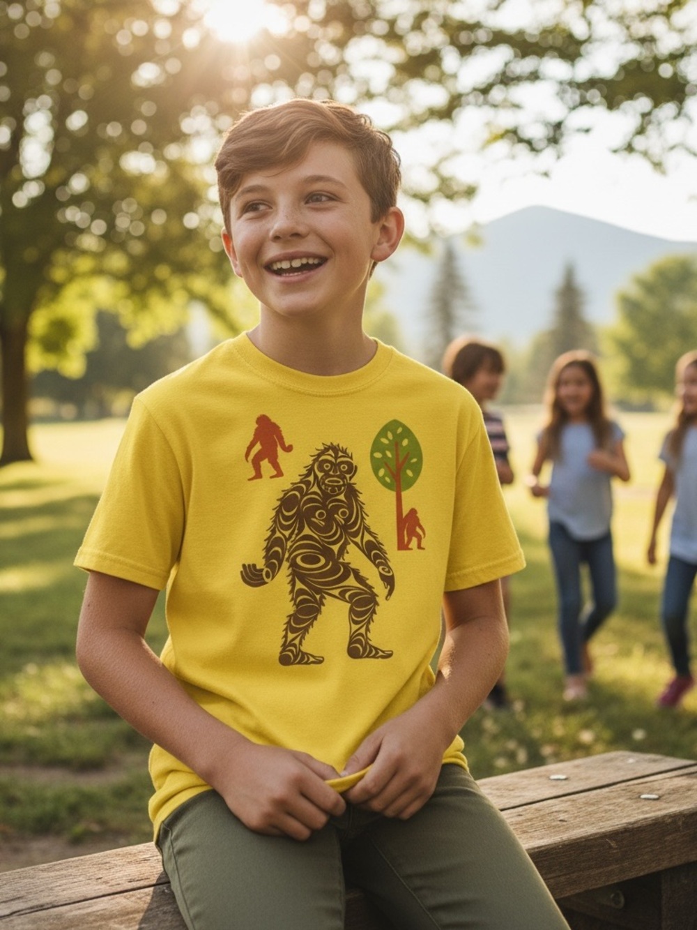 Northwest Bright Yeti Yellow Graphic Tee